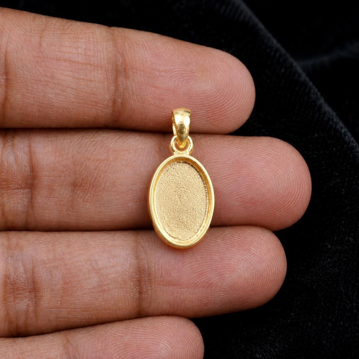 Sterling Silver Oval Blank Pendant Setting, Breastmilk Keepsake, Resin Ashes Work (6x4mm-20x15mm)