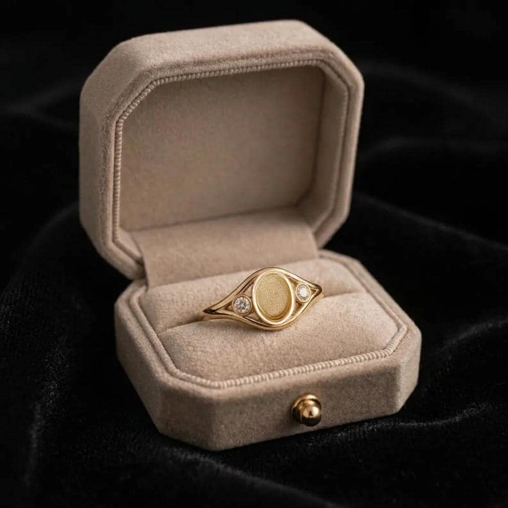 925 Sterling Silver, Oval 8x6mm Blank Bezel with CZ Set Engagement Ring, Unique Vintage Bridal Ring, Resin & Ashes, Breastmilk/Keepsake DIY
