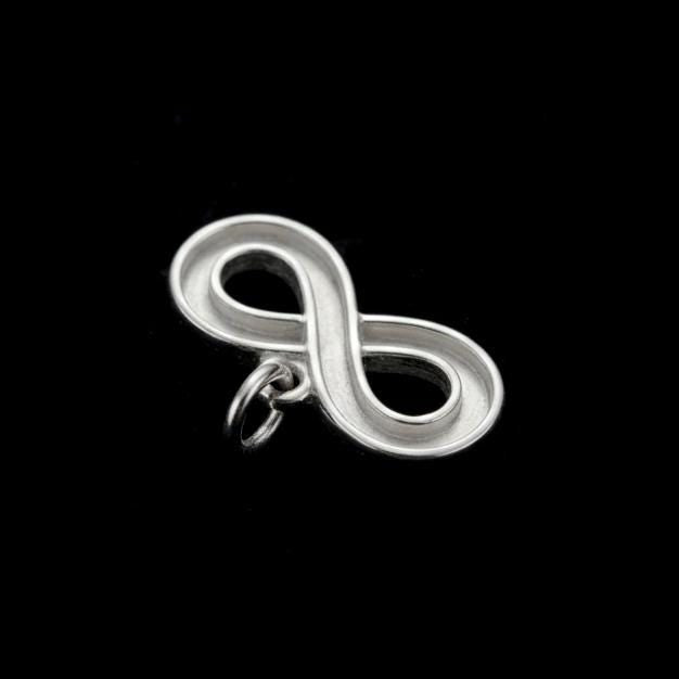 925 Sterling Solid Silver Infinity Symbol Blank Bezel Pendant Setting, Breastmilk/Keepsake DIY, Good for Resin & Ashes Work, Memorial Crafts