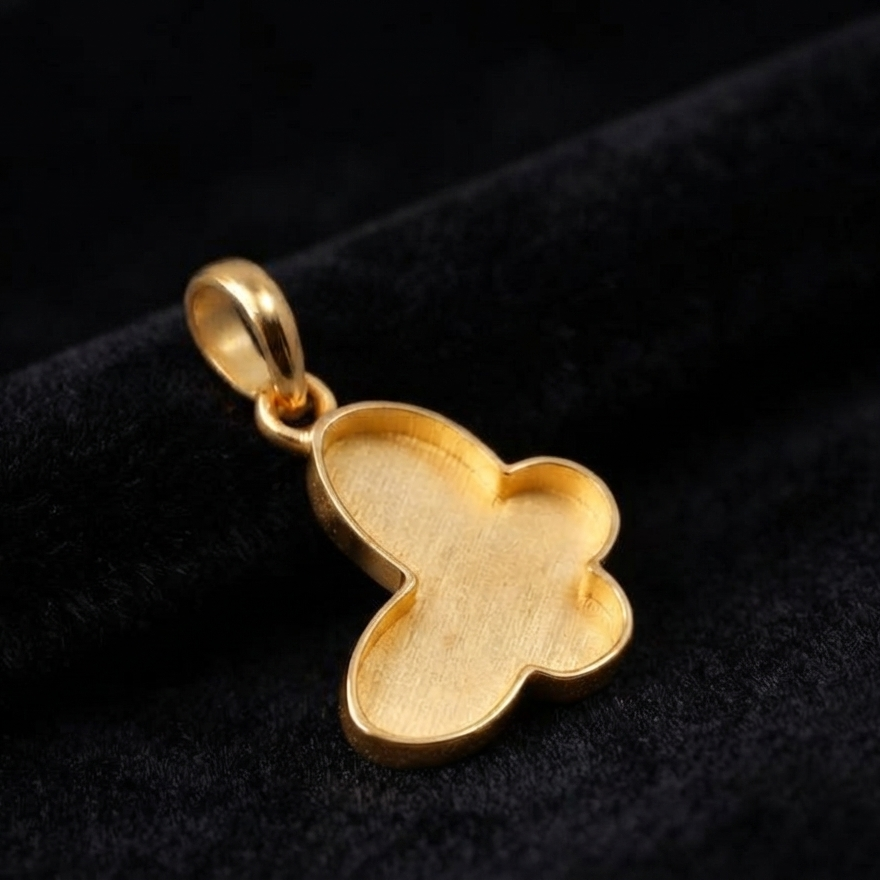 925 Sterling Solid Silver Butterfly Shape DIY Breastmilk/Keepsake Pendant Setting, Good for Resin & Ashes Work, Memorial Jewellery Crafts