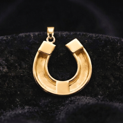 925 Sterling Silver, Horseshoe Pendant, Blank Bezel Setting For Pour Resin, Breastmilk Keepsake, Horseshoe DIY, Good for Resin & Ashes Work