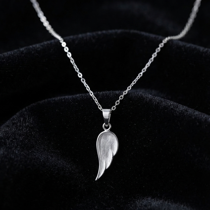 Angel Wing Shape 9x21mm Blank Bezel Pendant Setting, 925 Sterling Silver, Good for Resin & Ashes Work, Keepsake/Breastmilk DIY Craft, Locket