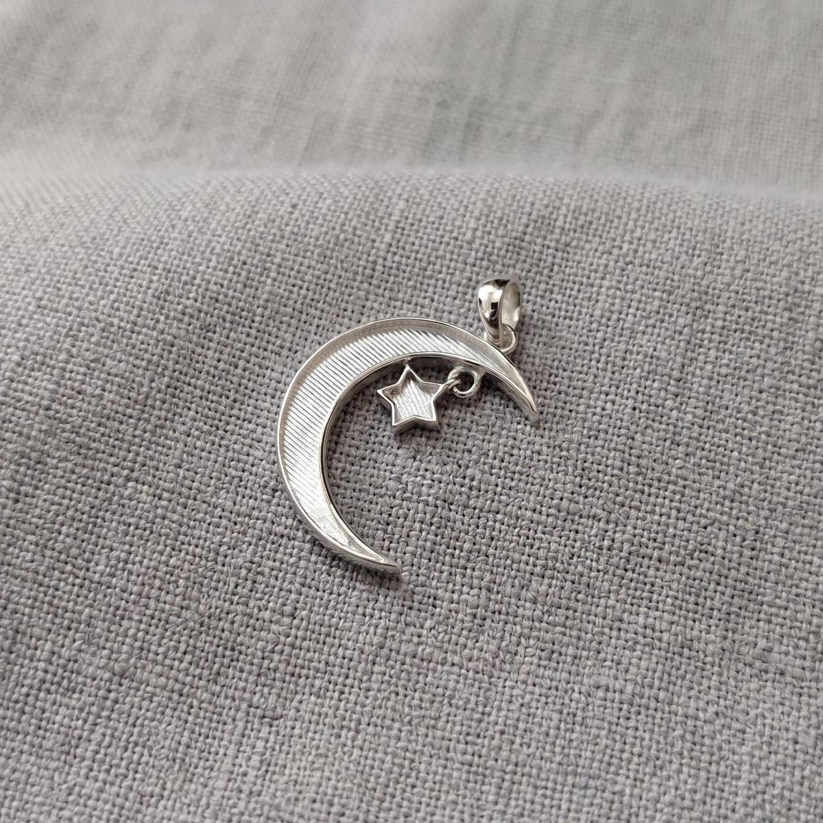 925 Sterling Solid Silver Moon Star Mother Baby Keepsake DIY Craft, Breastmilk Pendant Setting, Good for Resin & Ashes Work, Memorial Locket