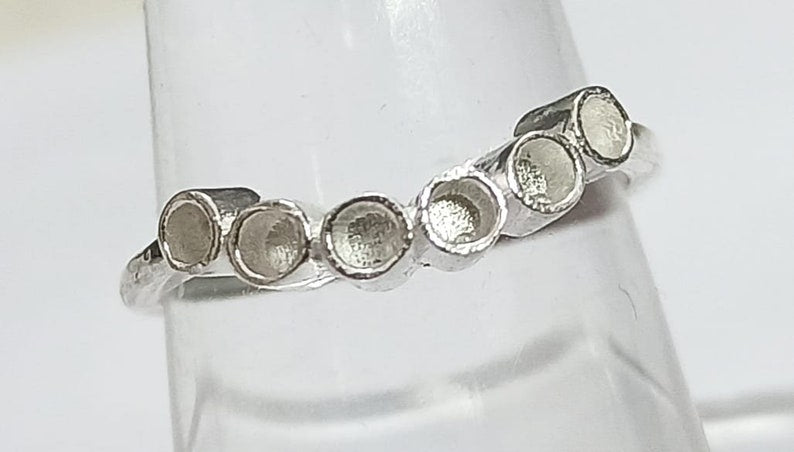 925 Sterling Solid Silver 2mm Round Shape Blank Bezel Ring, Good for Resin & Ashes Work