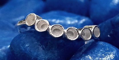 925 Sterling Solid Silver 2mm Round Shape Blank Bezel Ring, Good for Resin & Ashes Work