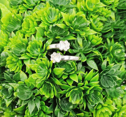 6mm Paw Shape Blank Bezel 925 Sterling Silver Designer Ring, Good for Resin Work.