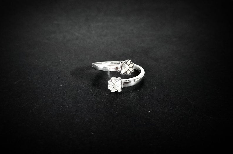 6mm Paw Shape Blank Bezel 925 Sterling Silver Designer Ring, Good for Resin Work.