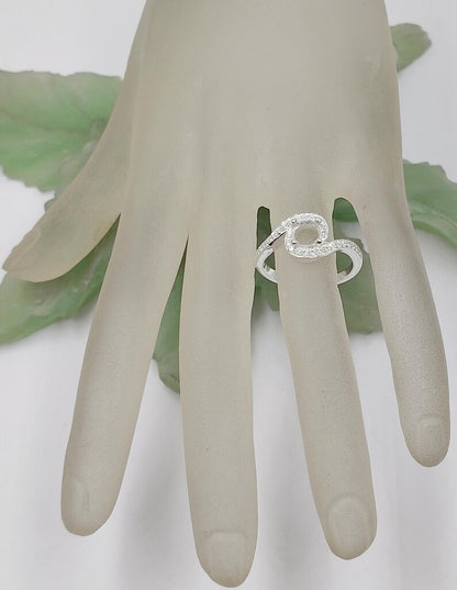 925 Sterling Solid Silver 6mm Round Shape Prong open back bezel Ring with zircon, Good for Resin Work. All color zircon available.