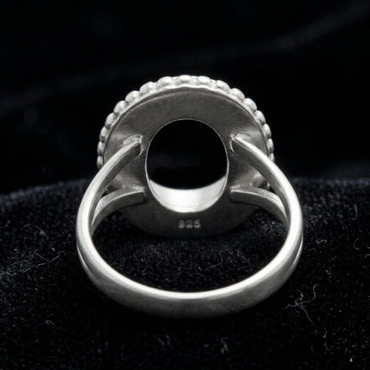 925 Sterling Silver 6x4mm to 20x15mm Oval Blank Bezel Designer Ring DIY Crafts Settings Breastmilk/Keepsake, Good for Resin & Ashes Work, Handmade Memorial Ring