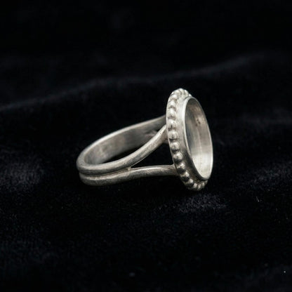 925 Sterling Silver 4mm to 25mm Round Blank Bezel Designer Ring DIY Settings Breastmilk/Keepsake, Good for Resin & Ashes Work, Handmade Memorial Ring