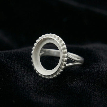 925 Sterling Silver 4mm to 25mm Round Blank Bezel Designer Ring DIY Settings Breastmilk/Keepsake, Good for Resin & Ashes Work, Handmade Memorial Ring