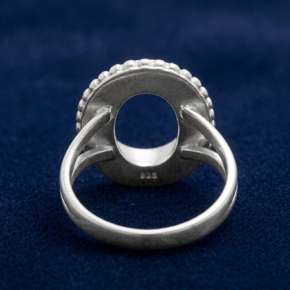 925 Sterling Silver 6x4mm to 20x15mm Oval Blank Bezel Designer Ring DIY Crafts Settings Breastmilk/Keepsake, Good for Resin & Ashes Work, Handmade Memorial Ring