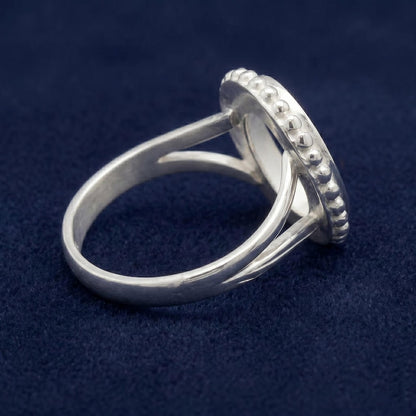 925 Sterling Silver 6x4mm to 20x15mm Oval Blank Bezel Designer Ring DIY Crafts Settings Breastmilk/Keepsake, Good for Resin & Ashes Work, Handmade Memorial Ring