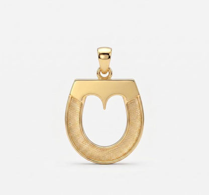 925 Sterling Solid Silver, Horseshoe Pendant, Blank Bezel Setting For Pour Resin Ashes Work, Snaffle Bit Horse Hair Keepsake Milk DIY Crafts