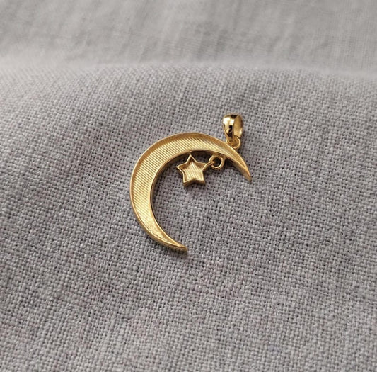 925 Sterling Solid Silver Moon Star Mother Baby Keepsake DIY Craft, Breastmilk Pendant Setting, Good for Resin & Ashes Work, Memorial Locket