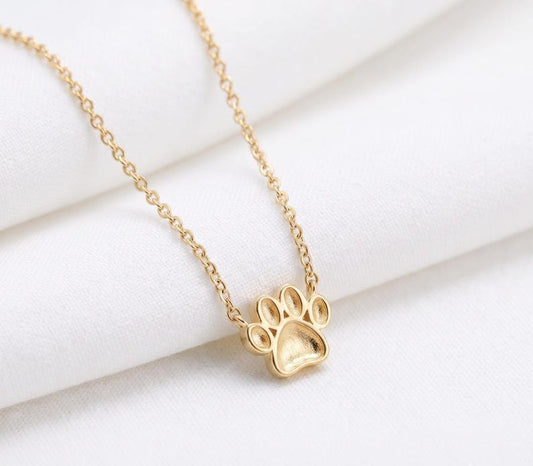 925 Sterling Solid Silver 10mm Dog Paw Blank Bezel Pendant Necklace Chain, Good for Resin & Ashes Work, Keepsake/Breastmilk DIY, 16''+2''