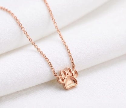 925 Sterling Solid Silver 10mm Dog Paw Blank Bezel Pendant Necklace Chain, Good for Resin & Ashes Work, Keepsake/Breastmilk DIY, 16''+2''