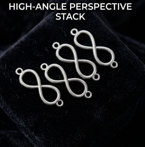 925 Sterling Silver Infinity Symbol Connector Charms, Bracelet Necklace Jewelry Making