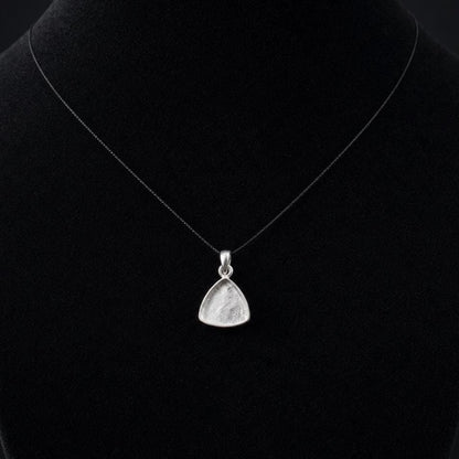 Sterling Silver Trillion Pendant Setting, DIY Breastmilk Keepsake, Resin Ashes Work (5mm-20mm)