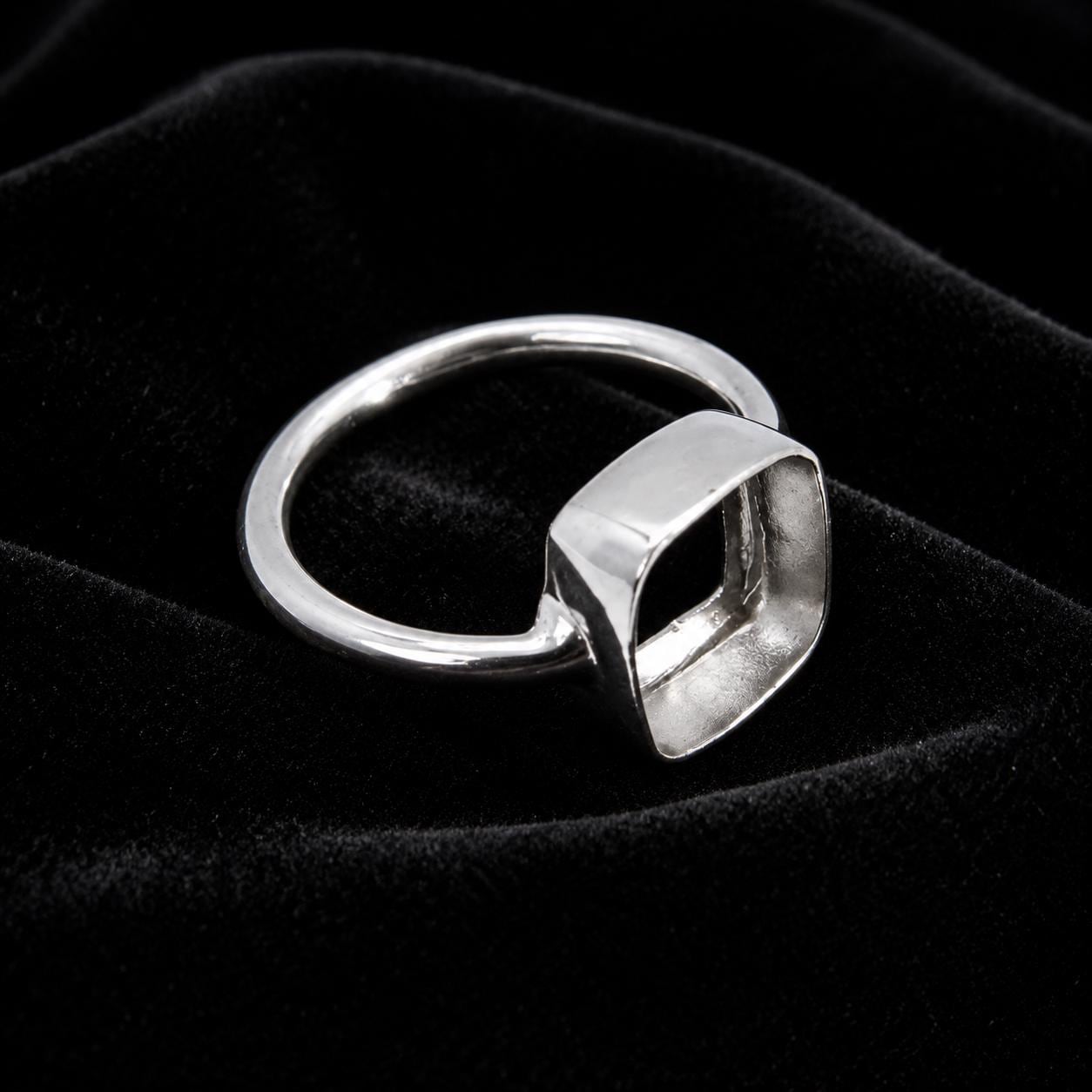 925 Sterling Silver Cushion Bezel Ring Collet for Gemstone Setting (4-20mm)
