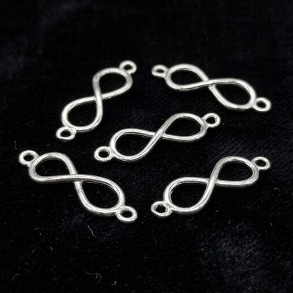 925 Sterling Silver Infinity Symbol Connector Charms, Bracelet Necklace Jewelry Making