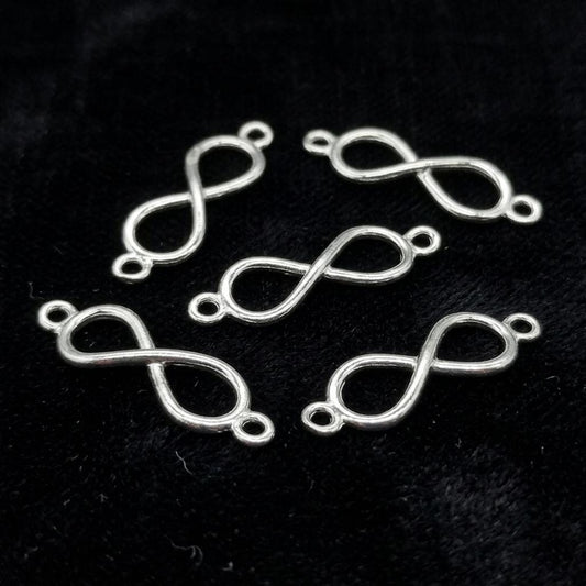 925 Sterling Silver Infinity Symbol Connector Charms, Bracelet Necklace Jewelry Making