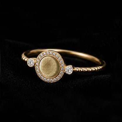 Round Bezel Ring, 6mm Blank and Zircon Setted Ring, 925 Sterling Silver Designer Ring, Resin & Ashes Work, Breastmilk/Keepsake Memorial DIY