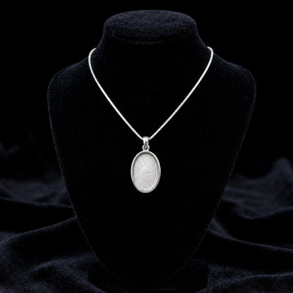 Sterling Silver Oval Blank Pendant Setting, Breastmilk Keepsake, Resin Ashes Work (6x4mm-20x15mm)