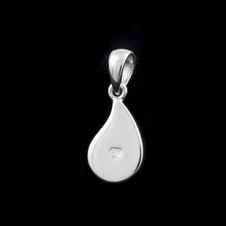 925 Sterling Silver Milk Drop Blank Bezel Breastmilk/Keepsake Pendant Setting, Good for Resin & Ashes Work, Memorial Locket DIY Charms