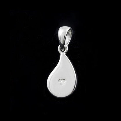 925 Sterling Silver Milk Drop Blank Bezel Breastmilk/Keepsake Pendant Setting, Good for Resin & Ashes Work, Memorial Locket DIY Charms