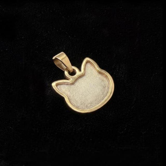 925 Sterling Silver Cat Head 12mm Blank Bezel Pendant Setting, Breastmilk/Keepsake, Good for Resin & Ashes Work,Memorial Cat Face, Pet Lover