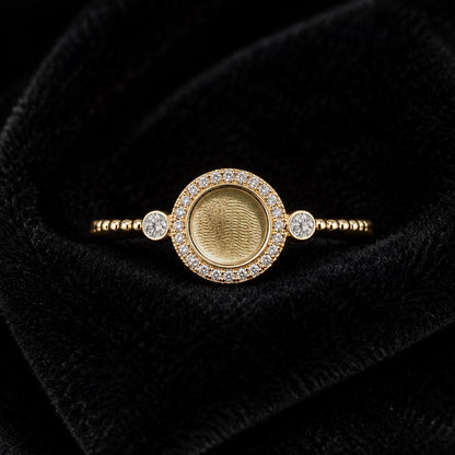 Round Bezel Ring, 8mm Blank and Zircon Setted Ring, 925 Sterling Silver Designer Ring, Resin & Ashes Work, Breastmilk/Keepsake Memorial DIY
