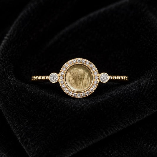 Round Bezel Ring, 6mm Blank and Zircon Setted Ring, 925 Sterling Silver Designer Ring, Resin & Ashes Work, Breastmilk/Keepsake Memorial DIY