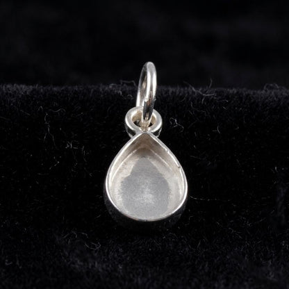 925 Sterling Silver Oval Pendant Blank Component Setting, DIY Keepsake Jewelry Tray, Bezel Base for Resin & Stone Insert, Handmade Jewelry