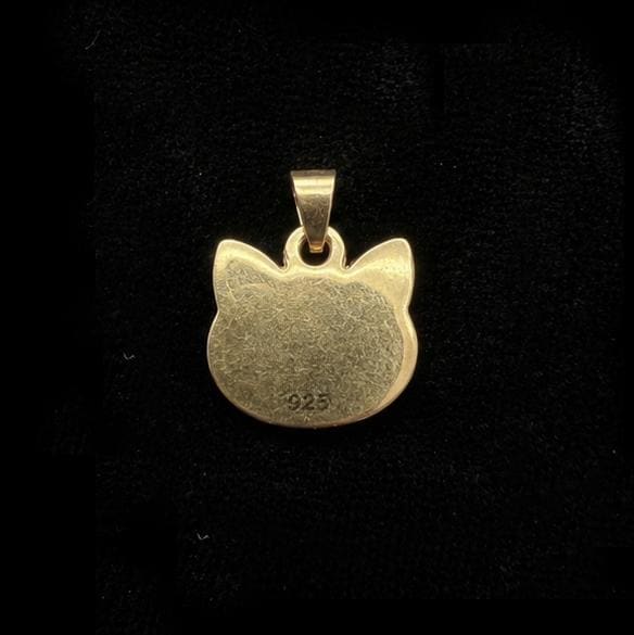 925 Sterling Silver Cat Head 12mm Blank Bezel Pendant Setting, Breastmilk/Keepsake, Good for Resin & Ashes Work,Memorial Cat Face, Pet Lover
