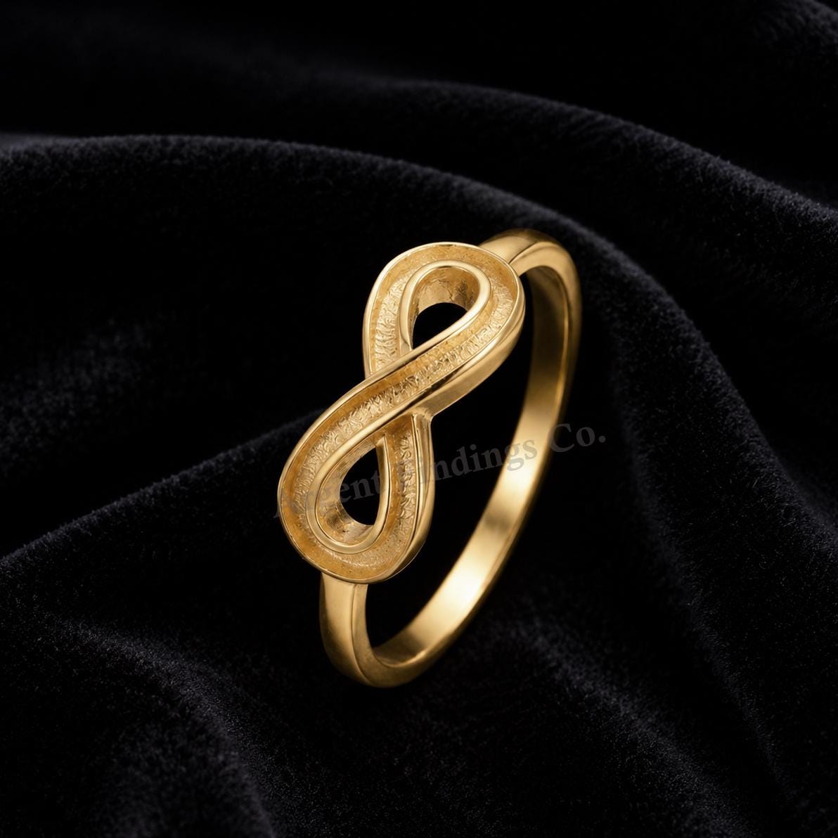 925 Sterling Solid Silver, Infinity Blank Channel Ring Setting, Good for Inlay Resin & Ashes Work, Keepsake Breastmilk DIY, Memorial Crafts