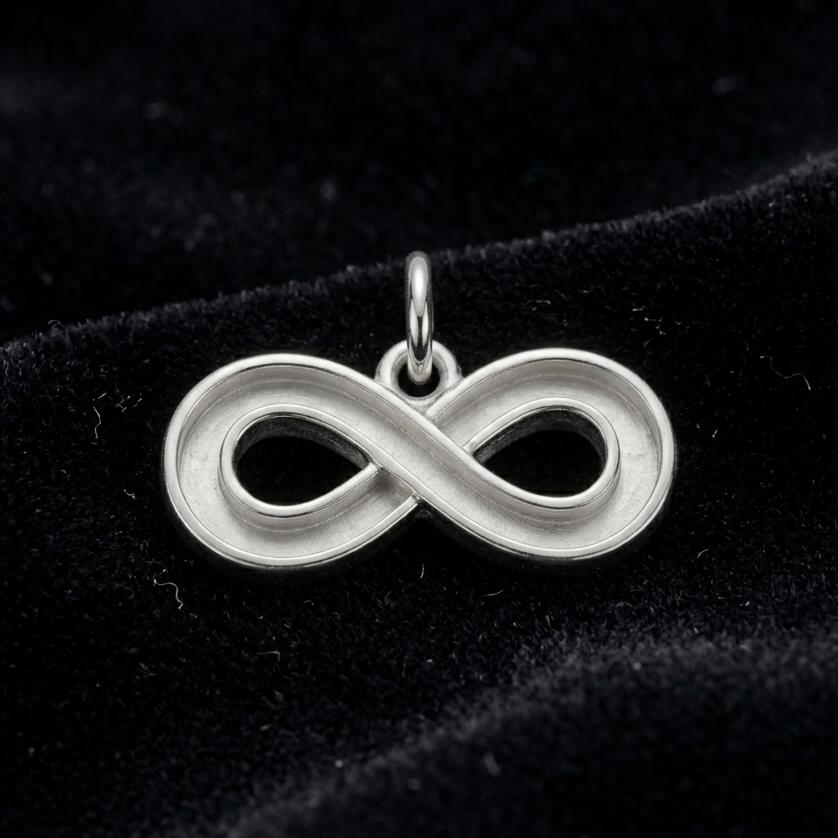 925 Sterling Solid Silver Infinity Symbol Blank Bezel Pendant Setting, Breastmilk/Keepsake DIY, Good for Resin & Ashes Work, Memorial Crafts