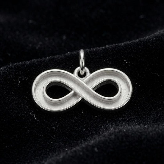 925 Sterling Solid Silver Infinity Symbol Blank Bezel Pendant Setting, Breastmilk/Keepsake DIY, Good for Resin & Ashes Work, Memorial Crafts
