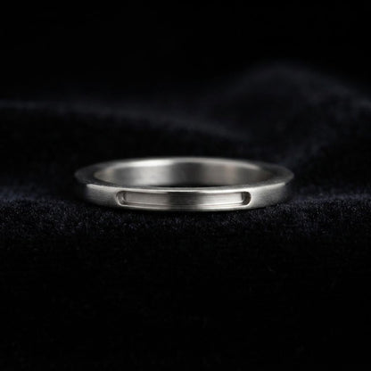 925 Sterling Solid Silver 12mm Long Blank Bezel Ring, Good for Inlay, Resin & Pet Ashes Cremation Work, Keepsake DIY, Memorial Ring Crafts