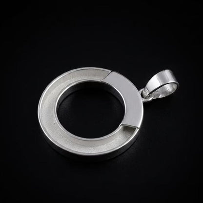 925 Sterling Silver, Circle Horseshoe Blank Bezel Pendant Setting Keepsake Memorial DIY Good for Pour Braided Horse hair & Resin Ashes Work