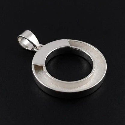 925 Sterling Silver, Circle Horseshoe Blank Bezel Pendant Setting Keepsake Memorial DIY Good for Pour Braided Horse hair & Resin Ashes Work