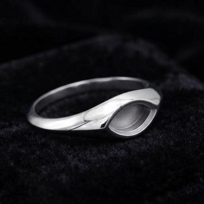 925 Sterling Solid Silver 4x8mm Marquise Blank Bezel Ring Settings, Good for Resin & Ashes Work, Keepsake/Breastmilk DIY, Jewelry Crafts