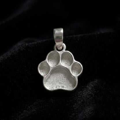 925 Sterling Solid Silver 16mm Dog Paw Print Blank Bezel Pendant Setting, Good for Resin & Ashes Work, Keepsake/Breastmilk DIY, Animal Lover