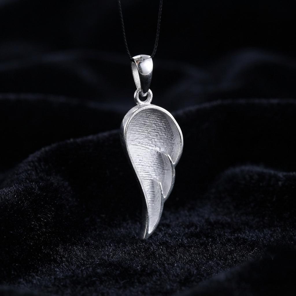 Angel Wings Shape Blank Bezel Pendant Setting, 925 Sterling Silver, Good for Resin & Ashes Work, Keepsake/Breastmilk DIY Craft, Locket Bezel