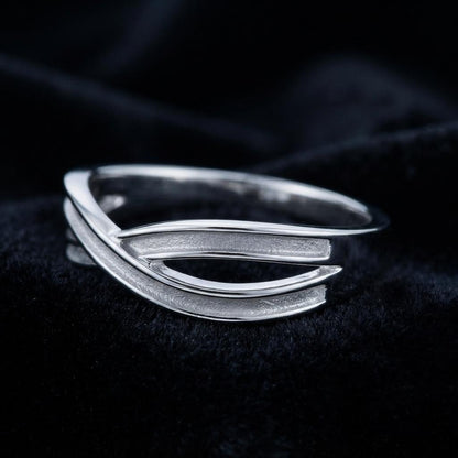 925 Sterling Solid Silver Infinity Ring Both Side 3mm Wide Blank Bezel, Good for Inlay Resin & Ashes Work, Keepsake Breastmilk DIY Crafts