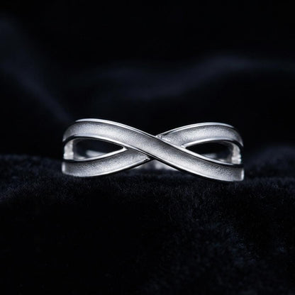925 Sterling Solid Silver Infinity Ring Both Side 3mm Wide Blank Bezel, Good for Inlay Resin & Ashes Work, Keepsake Breastmilk DIY Crafts