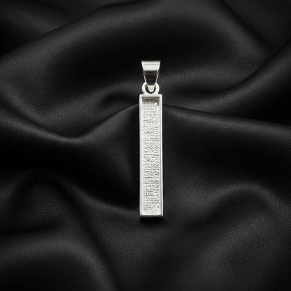 Solid 925 Sterling silver 5x30mm Rectangle Bar Blank Pendant for Ashes , Keepsake and Breastmilk Jewelry Good For Resin Work And DIY Crafts