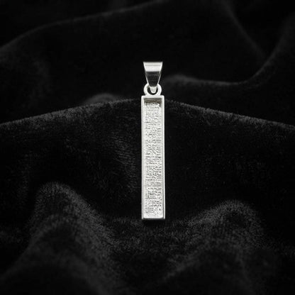 Solid 925 Sterling silver 5x30mm Rectangle Bar Blank Pendant for Ashes , Keepsake and Breastmilk Jewelry Good For Resin Work And DIY Crafts