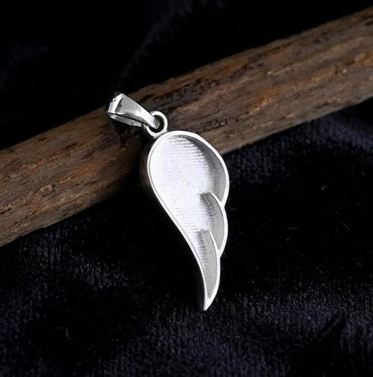 Angel Wings Shape Blank Bezel Pendant Setting, 925 Sterling Silver, Good for Resin & Ashes Work, Keepsake/Breastmilk DIY Craft, Locket Bezel