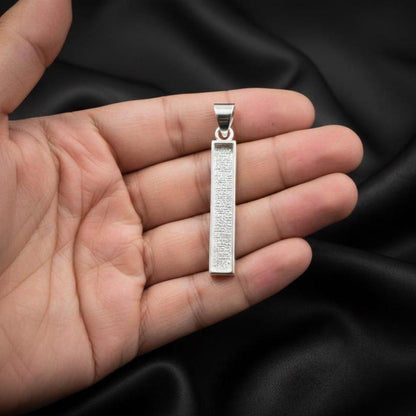 Solid 925 Sterling silver 5x30mm Rectangle Bar Blank Pendant for Ashes , Keepsake and Breastmilk Jewelry Good For Resin Work And DIY Crafts
